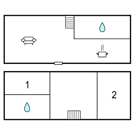 Prázdninový dům 2 Bedroom Cozy In *